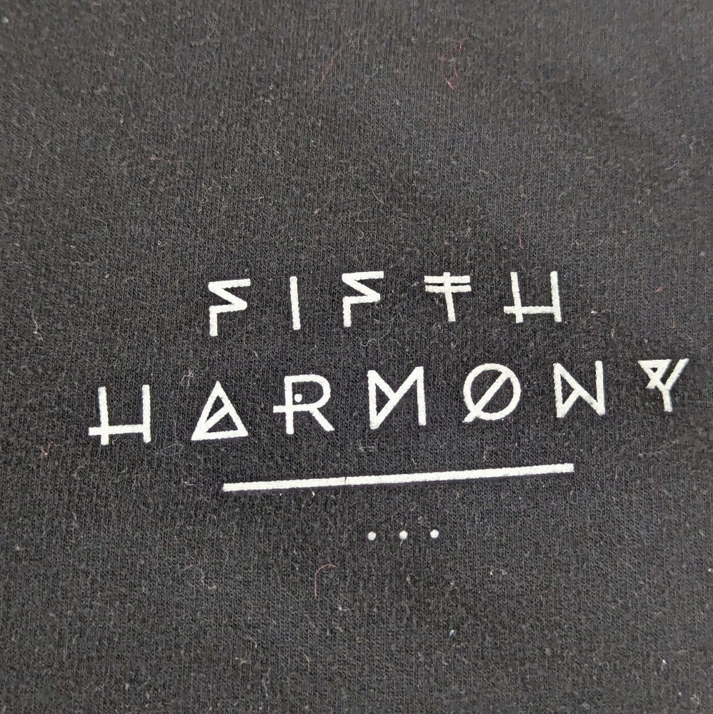 Fifth Harmony Band Black Hoodie Large